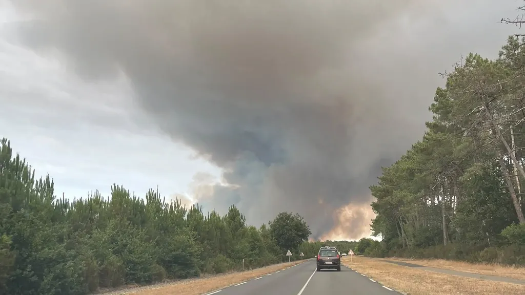 Dutch flee wildfires in France: 'My caravan is in flames'
