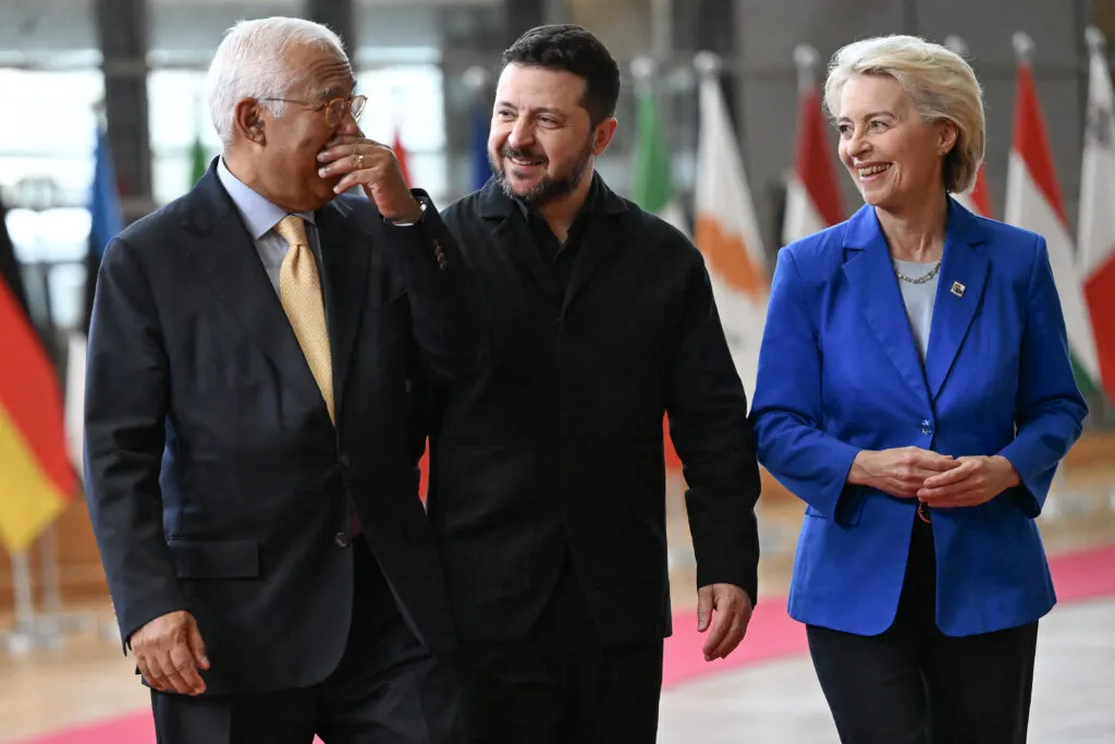 EU leaders arrive in Brussels