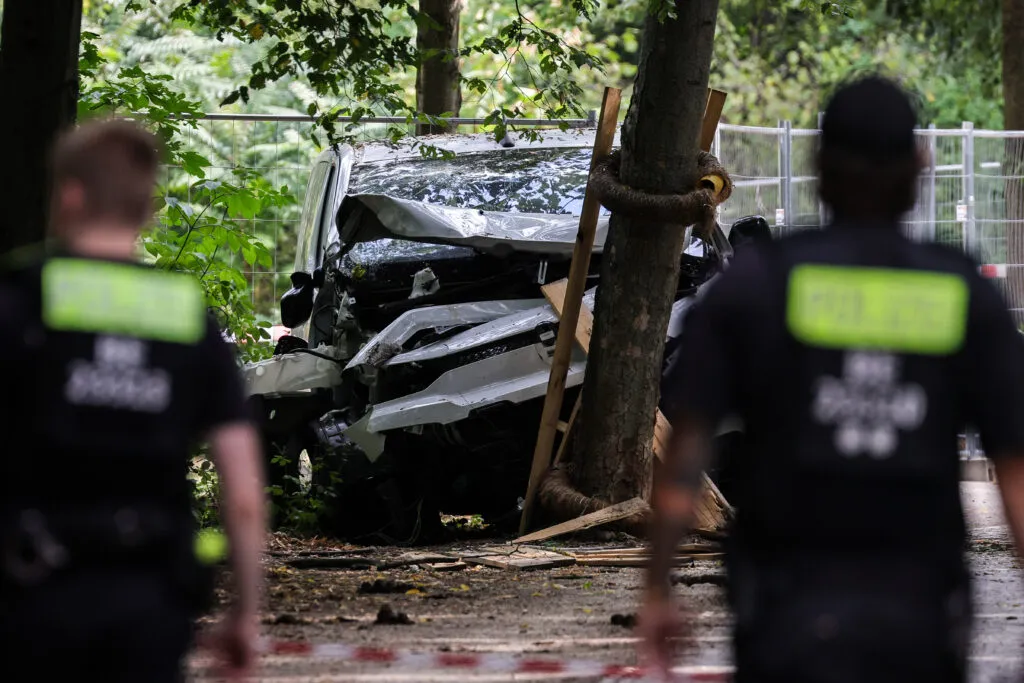 White van used in the attack
