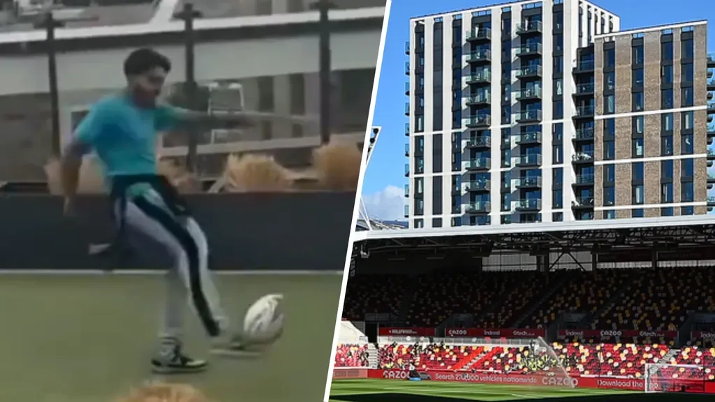 Brentford asks police to track down man who kicked rugby ball into stadium from flat