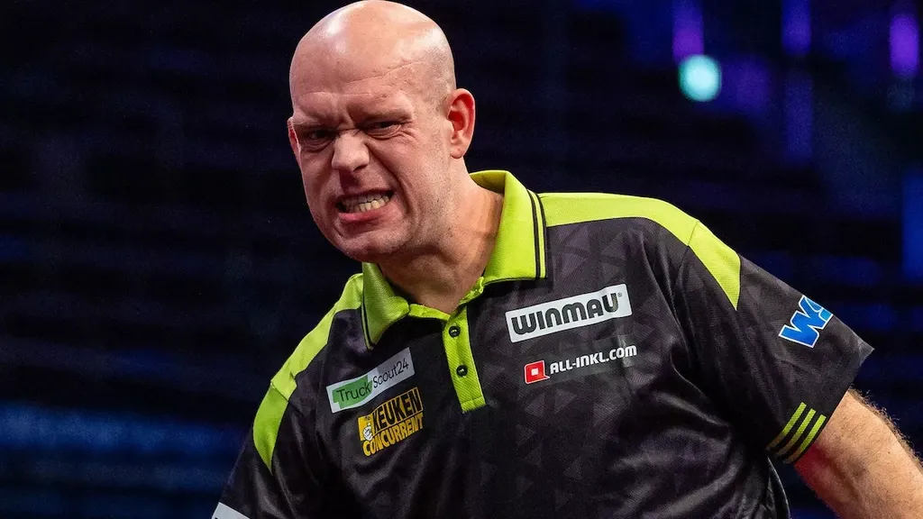 Van Gerwen drops out of world top ten for first time since 2012 after early European Championship exit