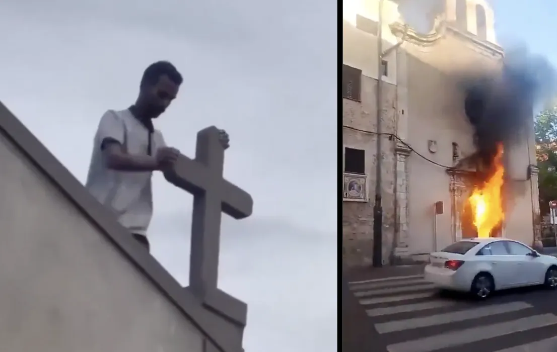 Viral videos of ‘migrants’ torching churches are bogus after Ceuta crossings