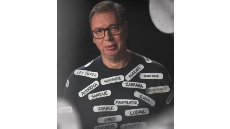 Vučić appears in campaign video covered in insulting labels