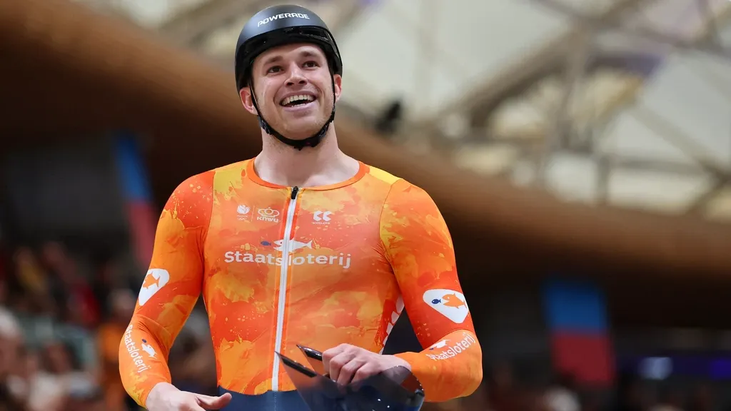 Track sprinter Lavreysen makes history with fifth keirin world title