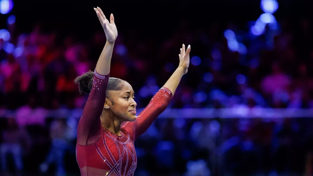 Gymnast Blakely convincingly takes all-around gold, Visser eleventh at Worlds in Ahoy
