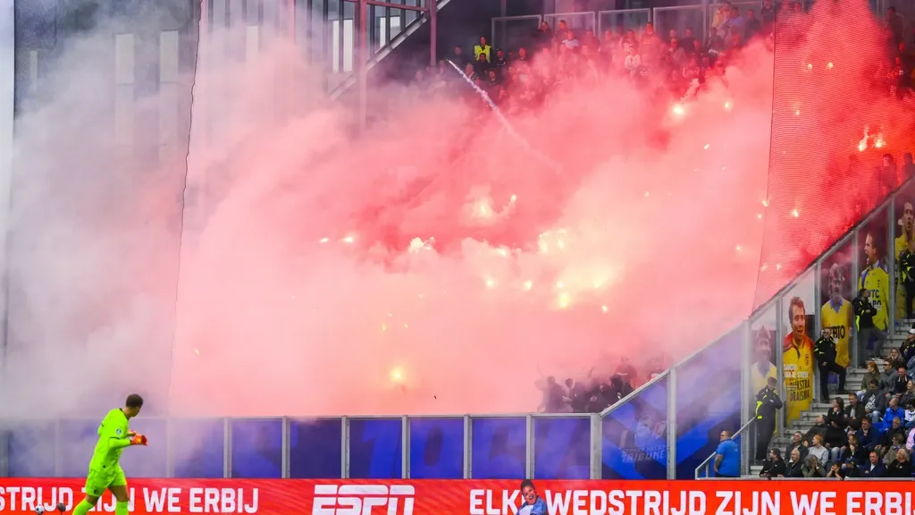 Feyenoord hands out 47 stadium bans after fireworks incident at Cambuur
