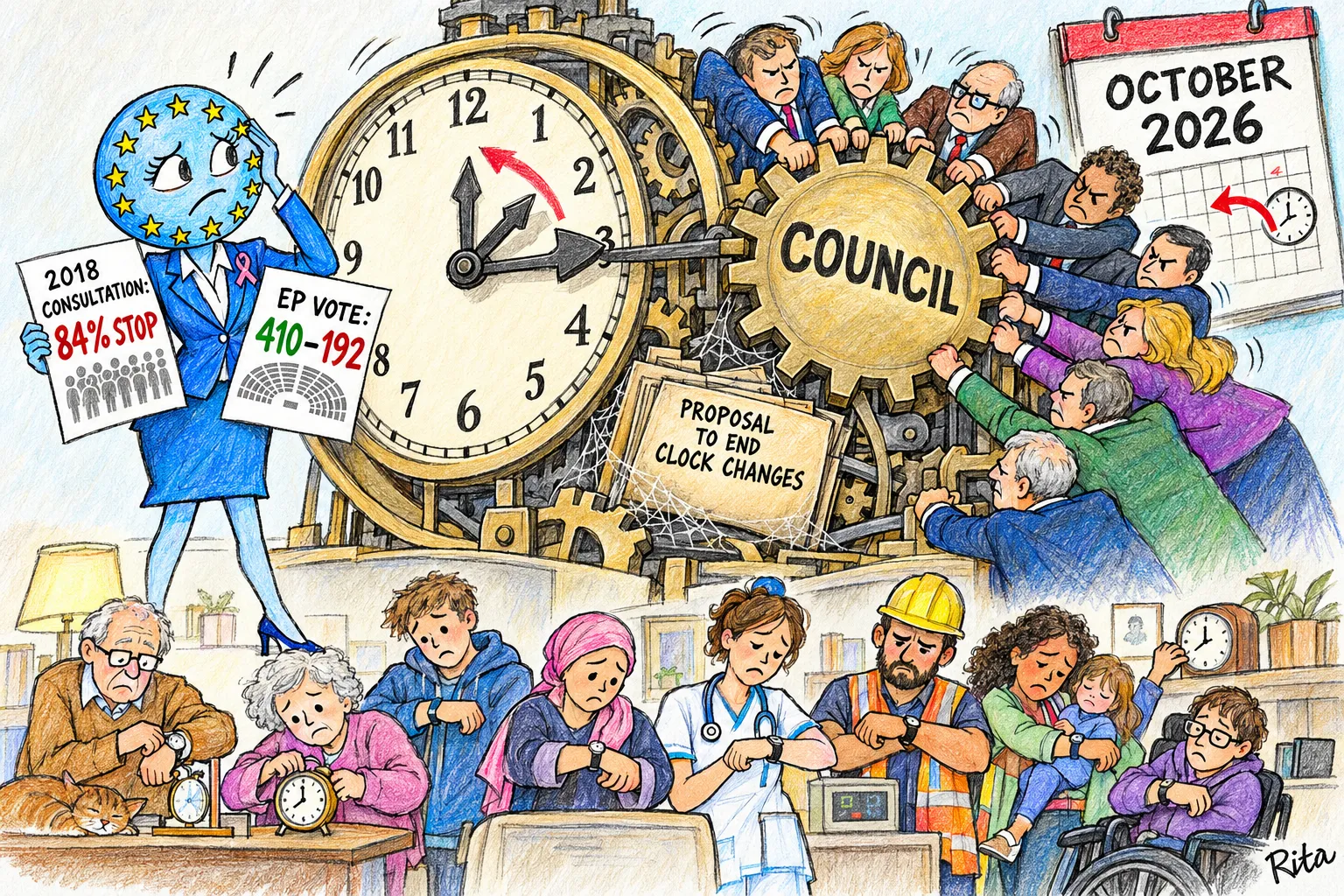 Clocks go back again this Sunday — and Europeans are still waiting for answers