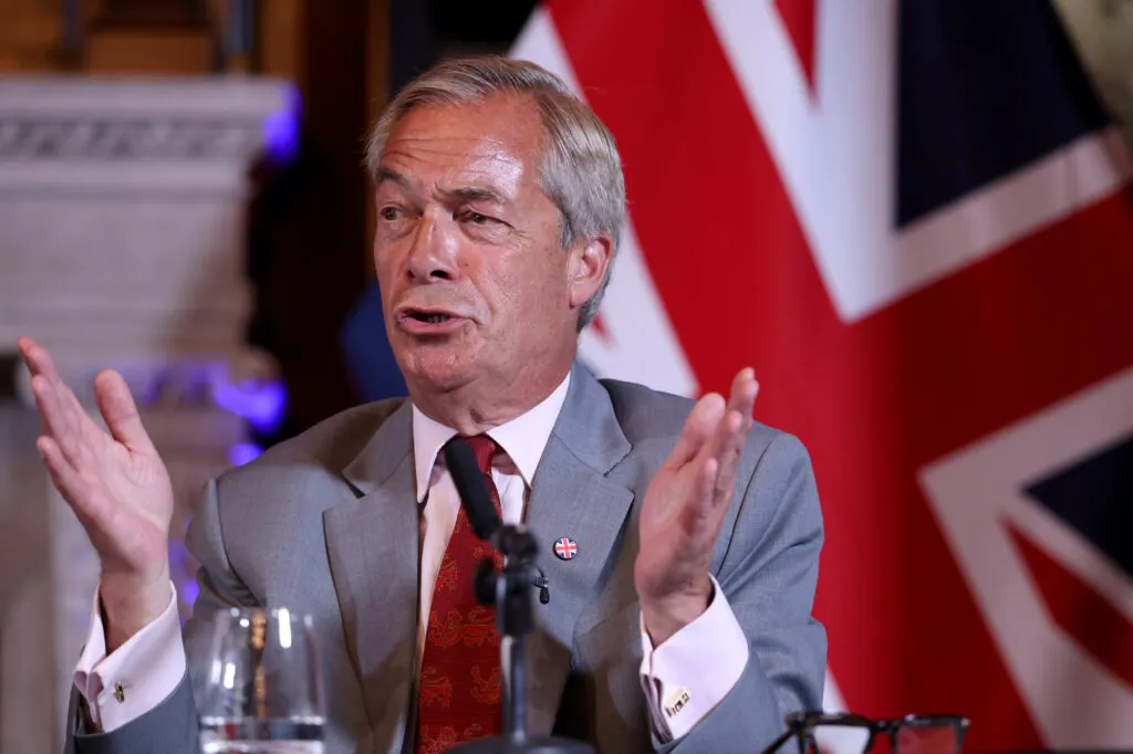 Farage at a local campaign event